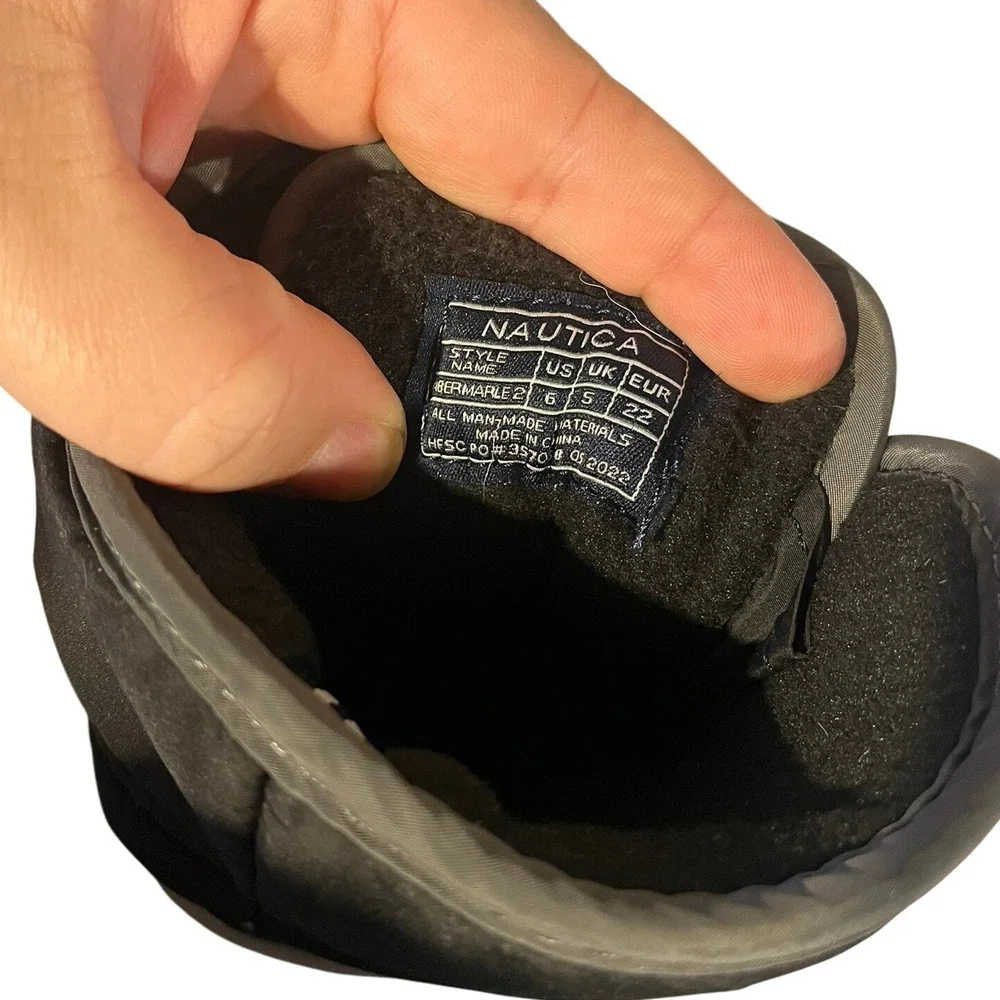 Nautica‎ Albermarle 2 Toddler Sz 6 Black and Grey Winter Boots
